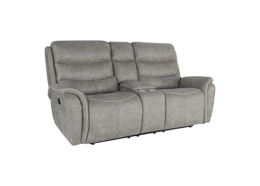 Kamari Console Loveseat W/ Dual Recliners-Gray