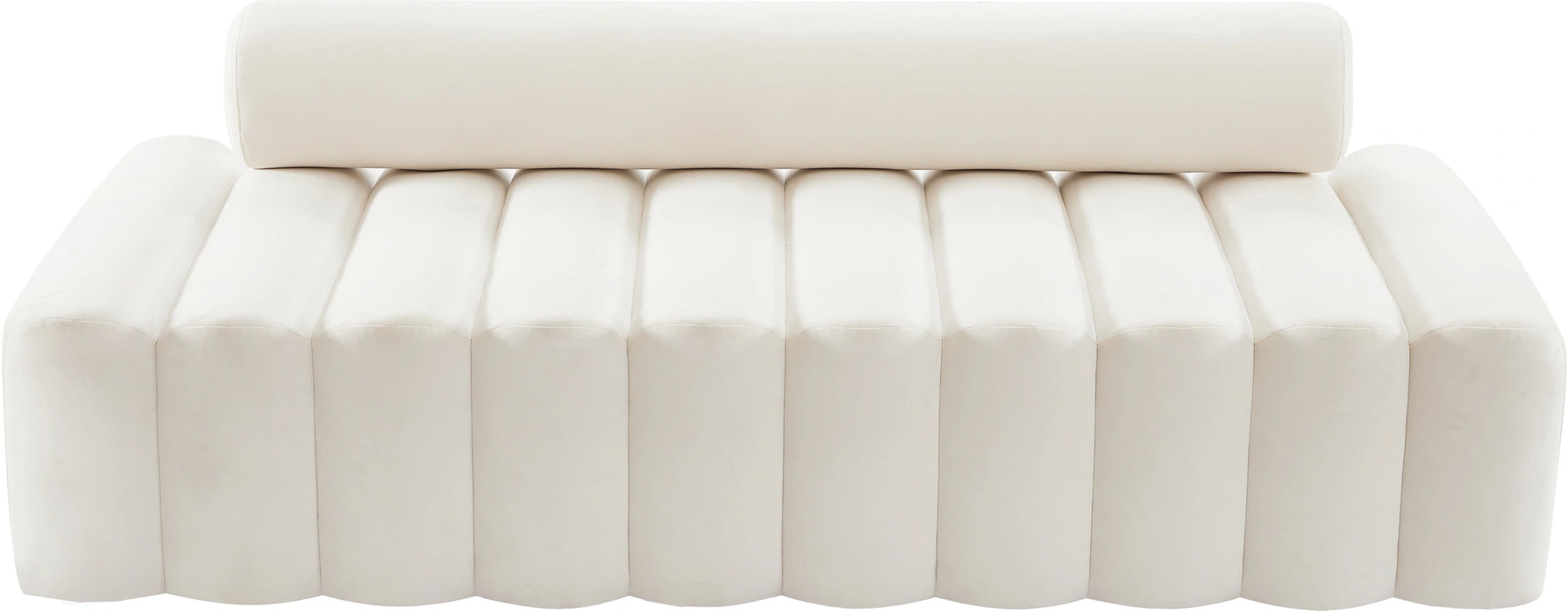 Melody Cream Velvet Sofa
