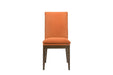 Maggie Dining Chair W/Terracotta Cushion-Walnut