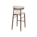 Royce Bar Chair W/Walnut Metal Frame- Beige (2 Per Carton)