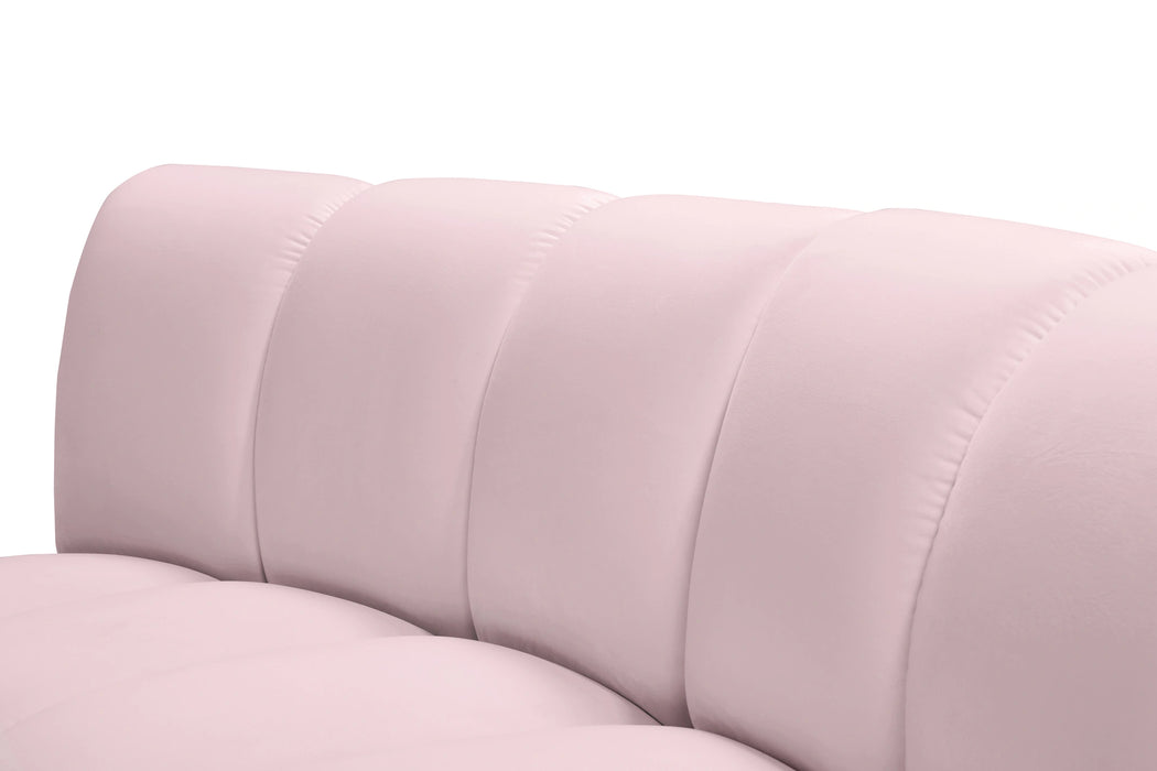 Infinity Pink Velvet 9pc. Modular Sectional