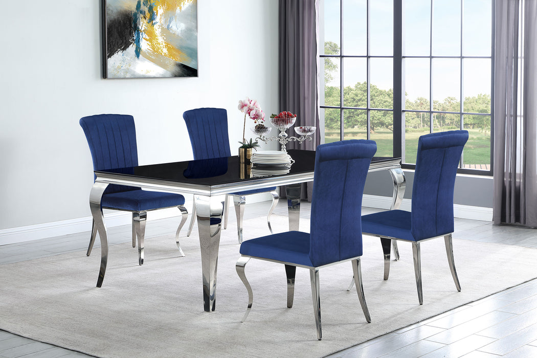 Carone 5-piece 81" Rectangular Dining Set