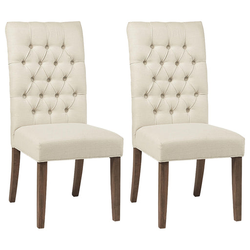 Douglas Tufted Back Dining Chairs Vineyard Oak (Set of 2) image