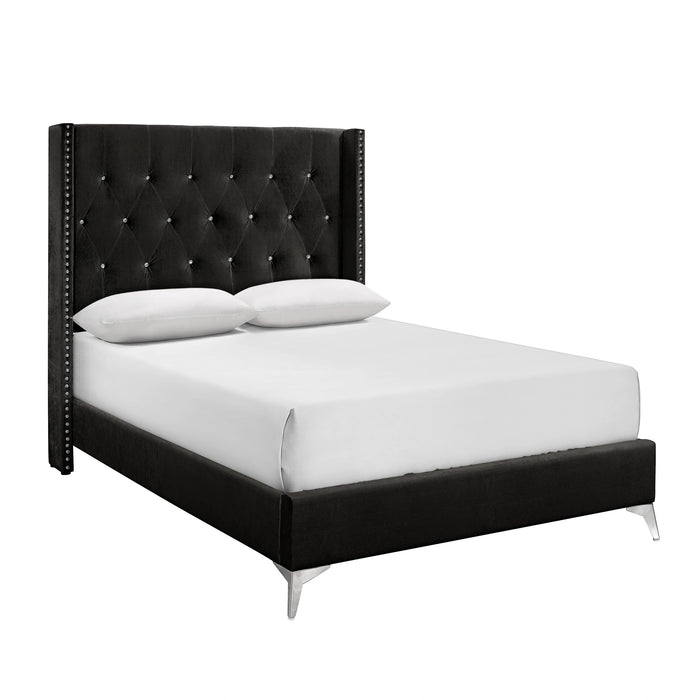 HUXLEY Eastern King EK HB, FB AND SLATS-BLACK