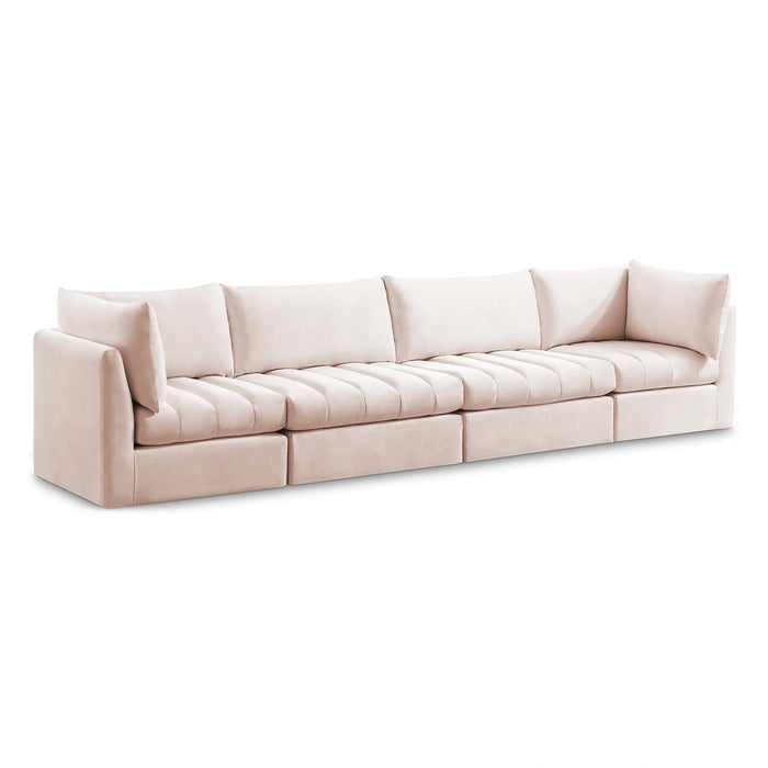 Jacob Pink Velvet Modular Sofa
