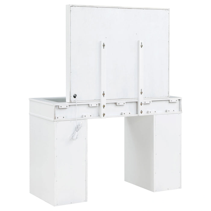 Regina Makeup Vanity Table with LED Mirror and Stool