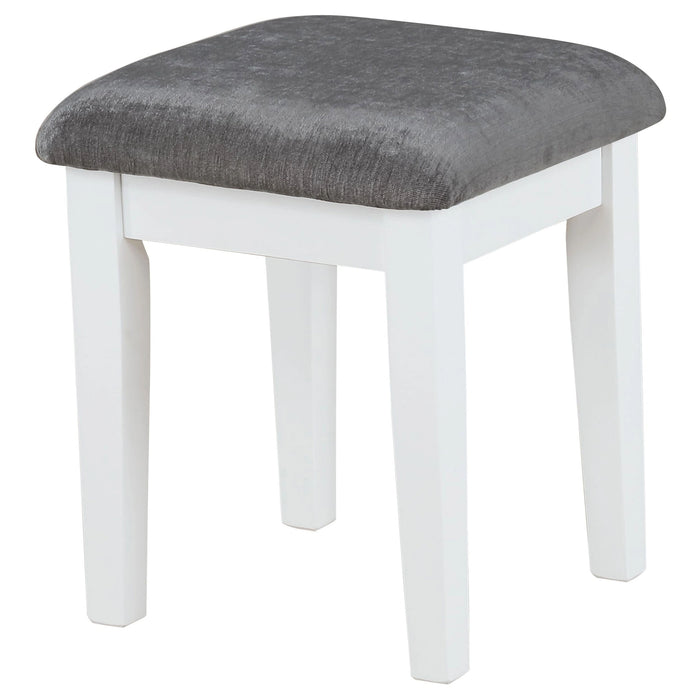 Elijah Makeup Vanity Table with LED Mirror and Stool