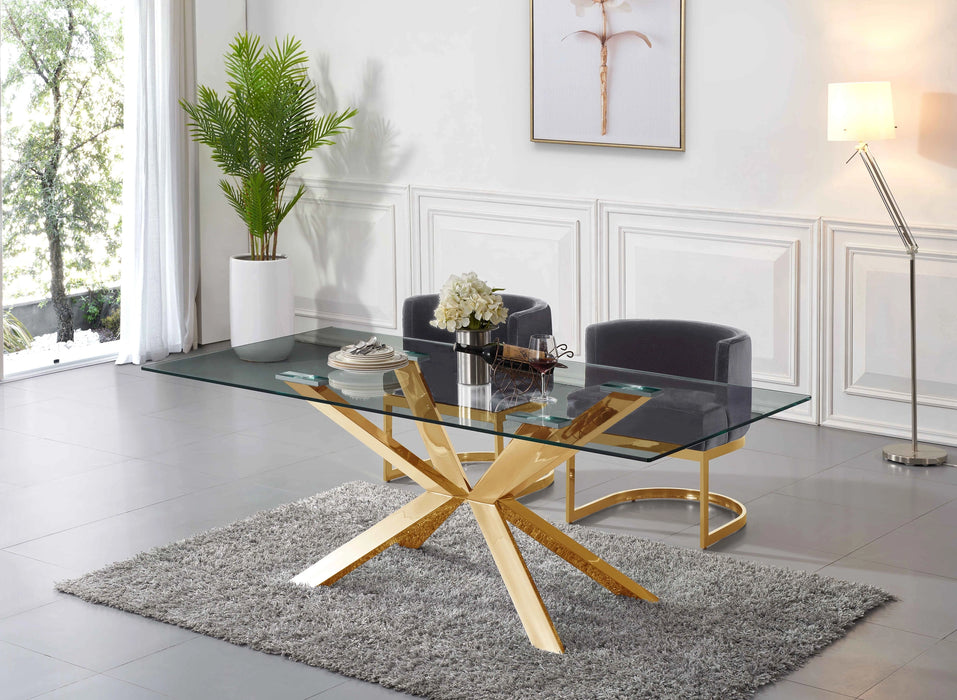 Gianna Grey Velvet Dining Chair