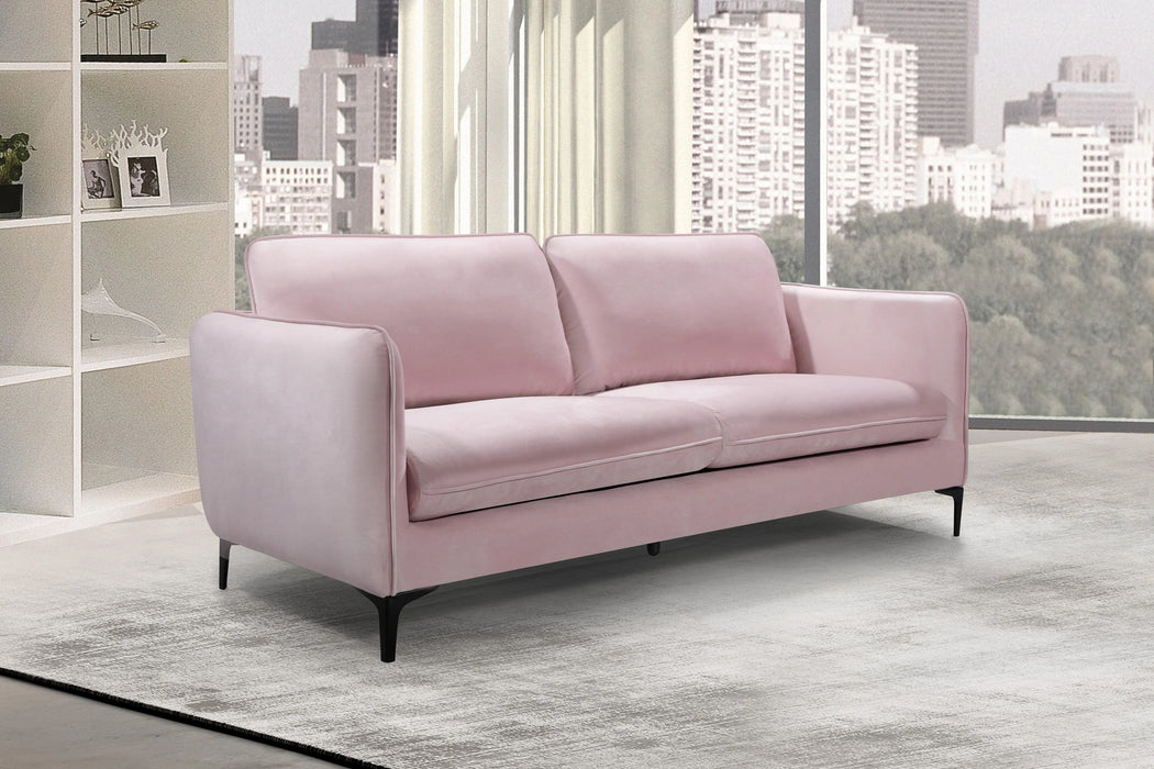 Poppy Pink Velvet Sofa