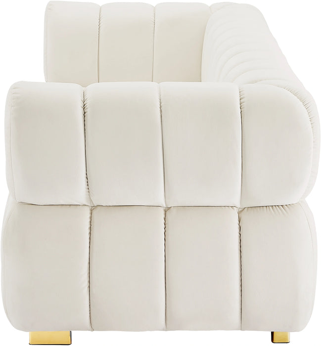 Gwen Cream Velvet Sofa