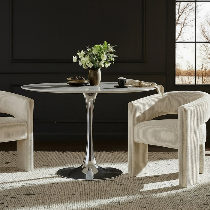 Tulip Chrome Dining Table (3 Boxes)