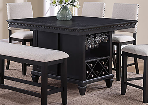 Crown Mark Furniture Regent Counter Height Table in Black image
