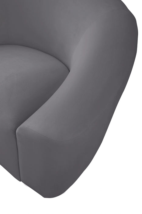 Riley Grey Velvet Sofa