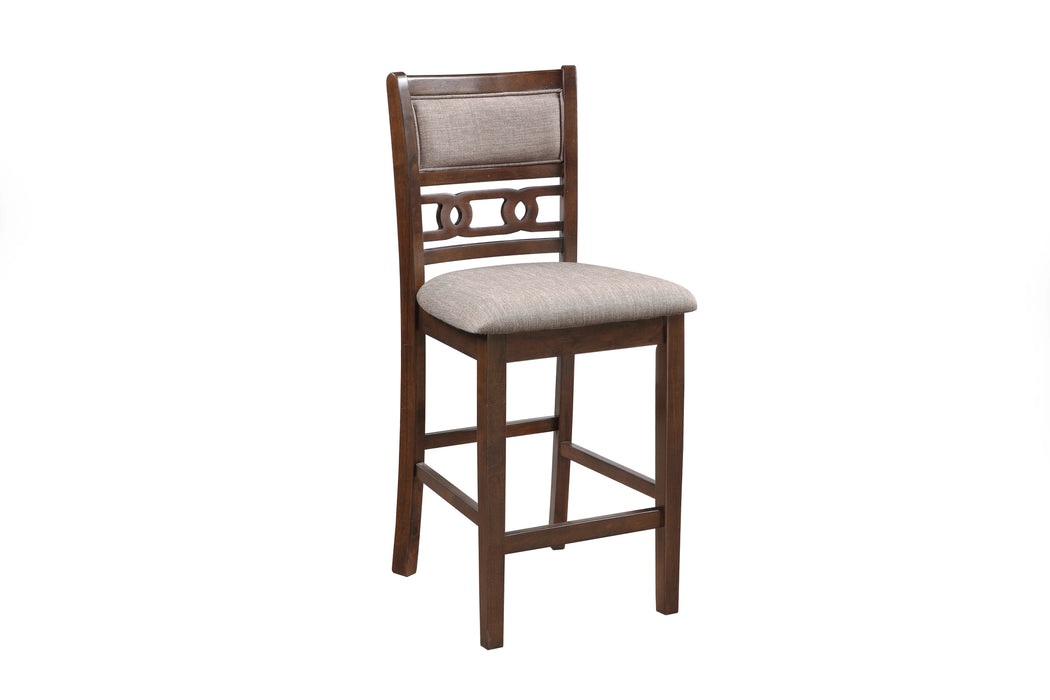 Gia 5 Pc 42" Square Counter Table & 4 Chairs-Cherry