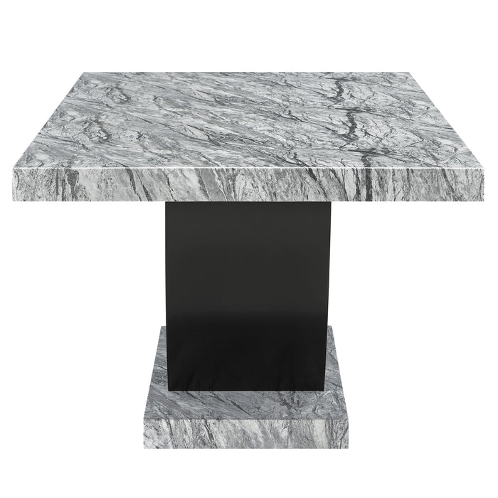 Lyra Dining Table Top And Base Bottom Marble