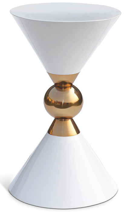 Malia White / Gold End Table