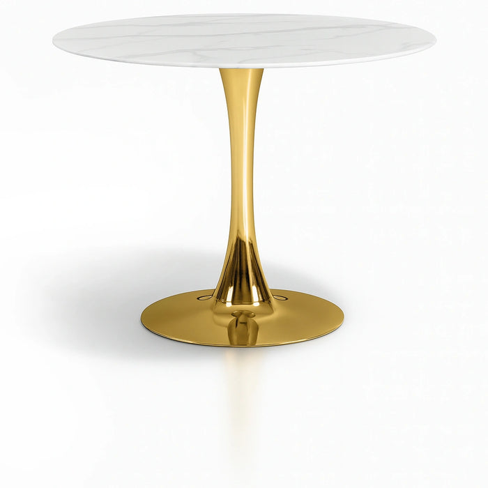 Tulip Gold Dining Table (3 Boxes)
