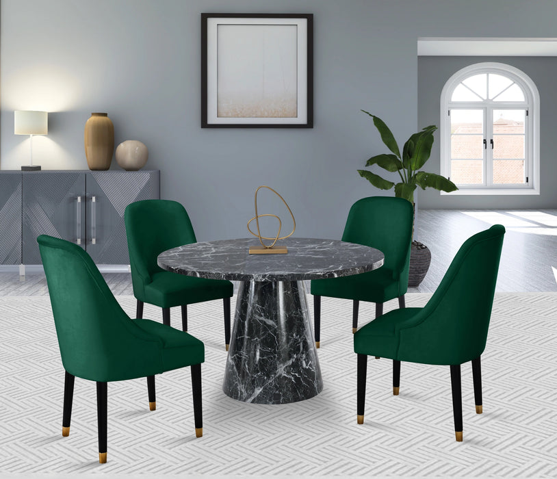 Omni Green Velvet Dining Chair