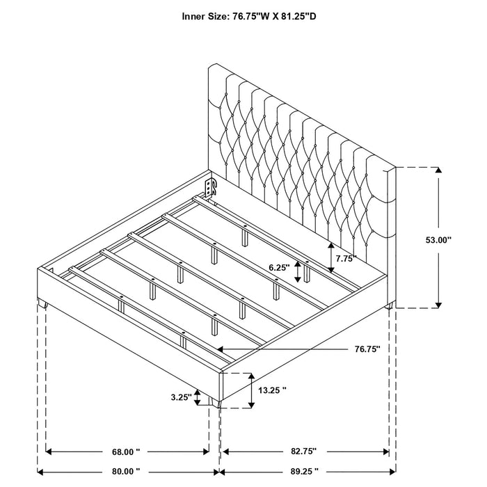 Chloe Panel Bed