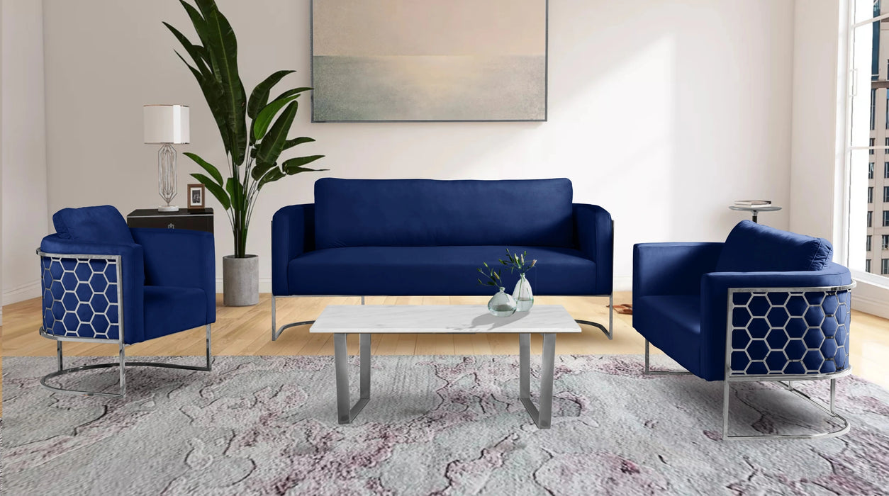 Casa Navy Velvet Sofa
