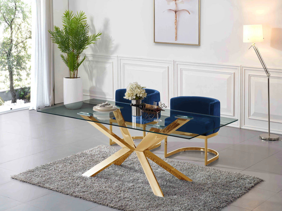 Gianna Navy Velvet Dining Chair