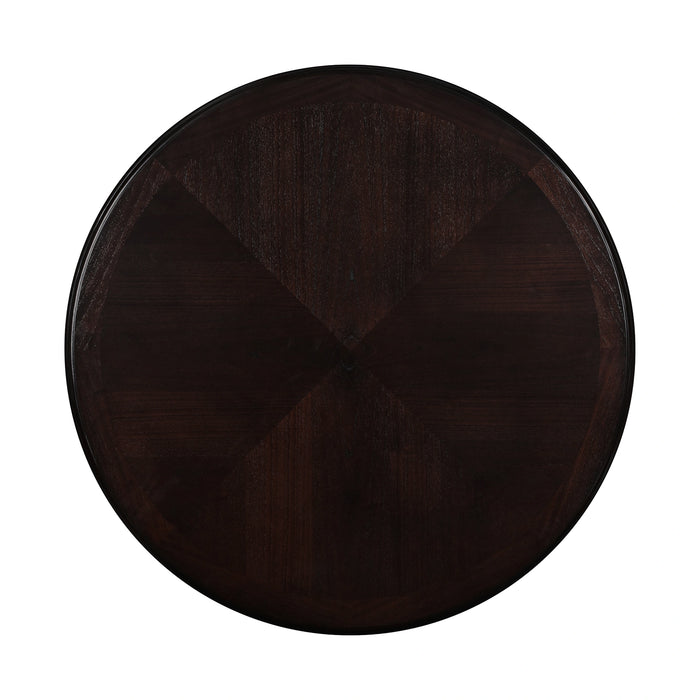 Gia 5 Pc 42" Round Counter Dining Table & 4 Chairs-Ebony