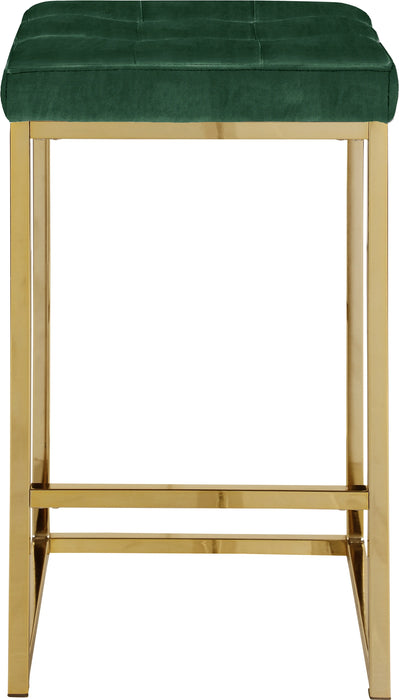 Nicola Green Velvet Stool
