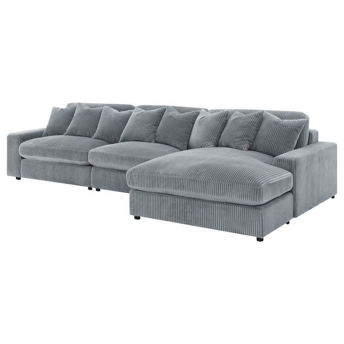 Blaine Upholstered Reversible Chaise Sectional Sofa