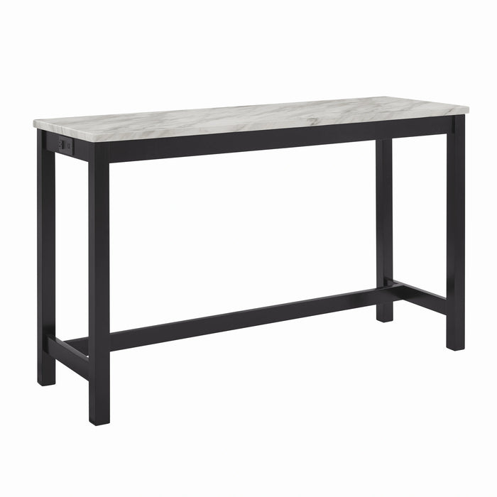 Celeste Theater Bar Table W/ 3 Stools-Gray