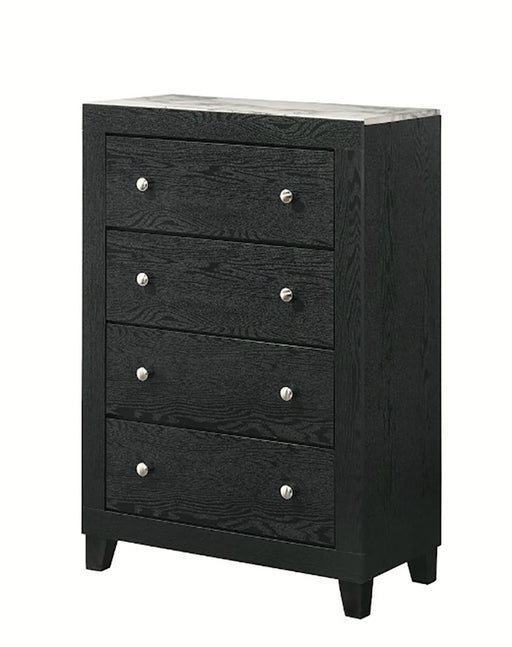 Crown Mark Furniture Cadence 4 Drawer Chest in Black image