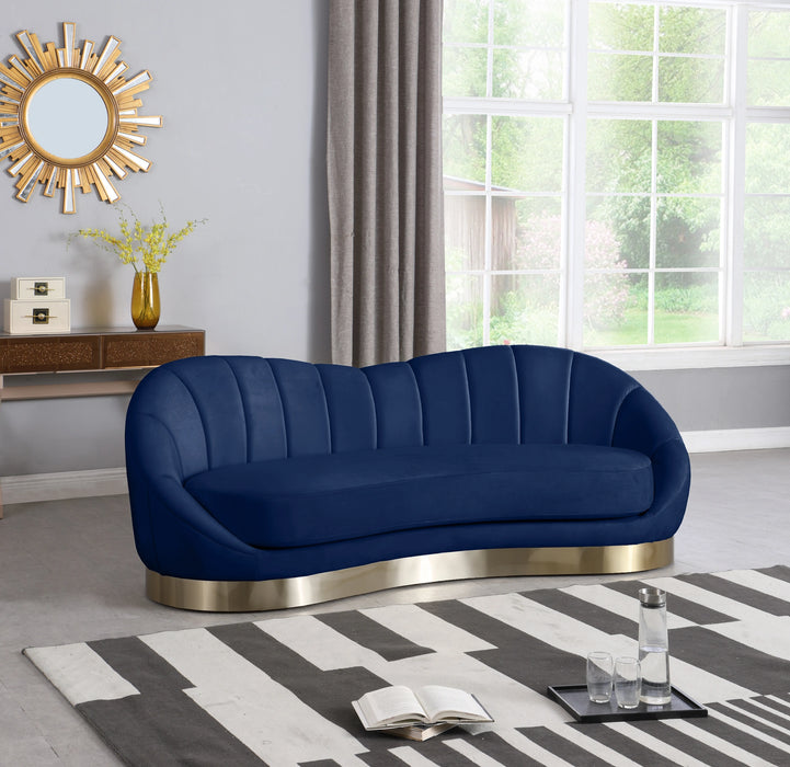Shelly Navy Velvet Sofa