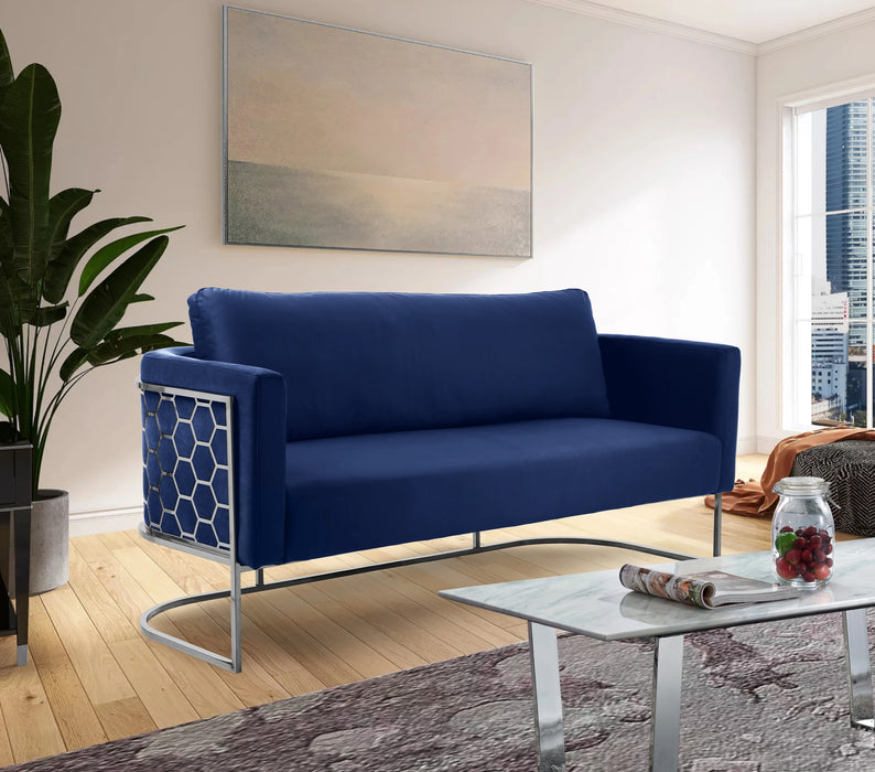Casa Navy Velvet Sofa