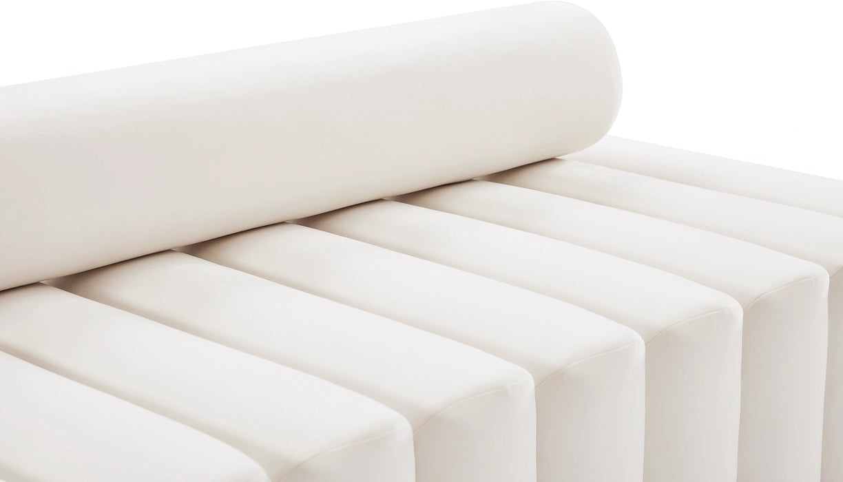 Melody Cream Velvet Loveseat