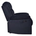 Willow Console Loveseat W/ Dual Recliners-Black