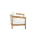 Wesley Patio Loveseat W/ White Cushions