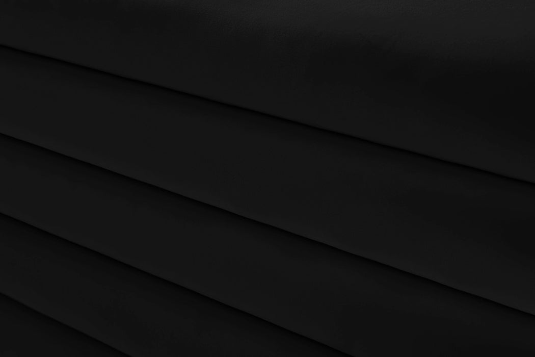 Lorenzo Black Velvet Ottoman