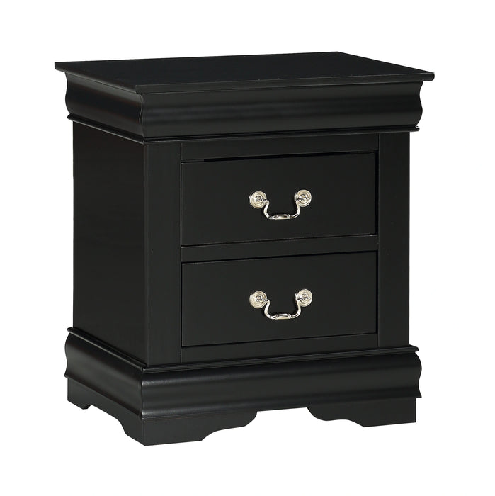 Louis Philip Nightstand Black