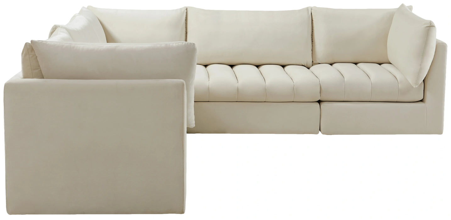 Jacob Cream Velvet Modular Sectional