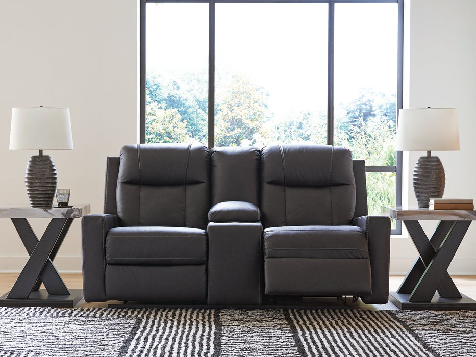 Mackmenville Reclining Loveseat with Console