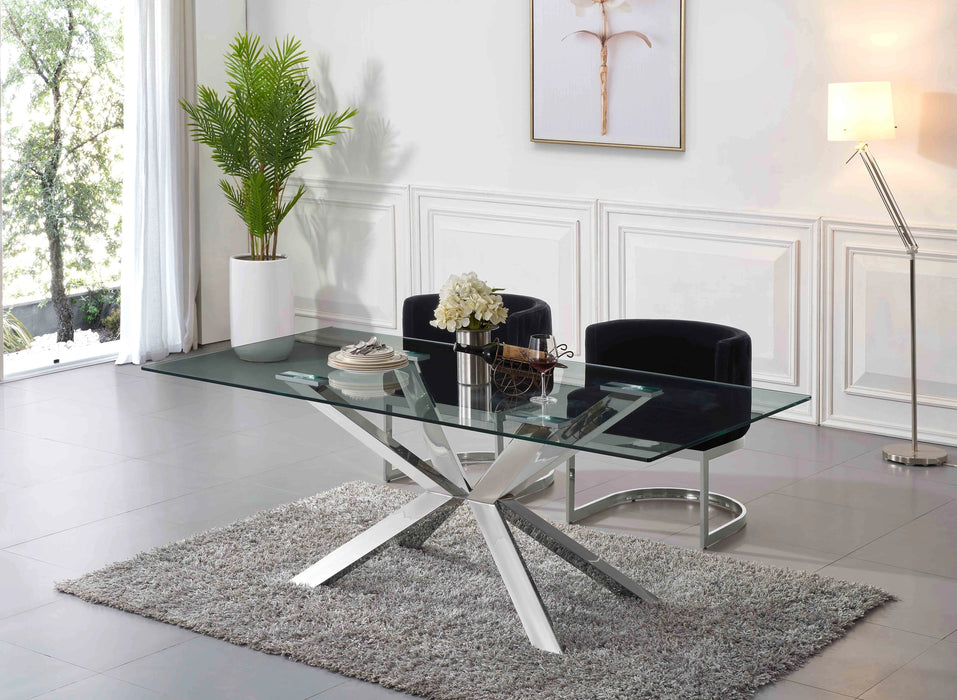 Gianna Black Velvet Dining Chair