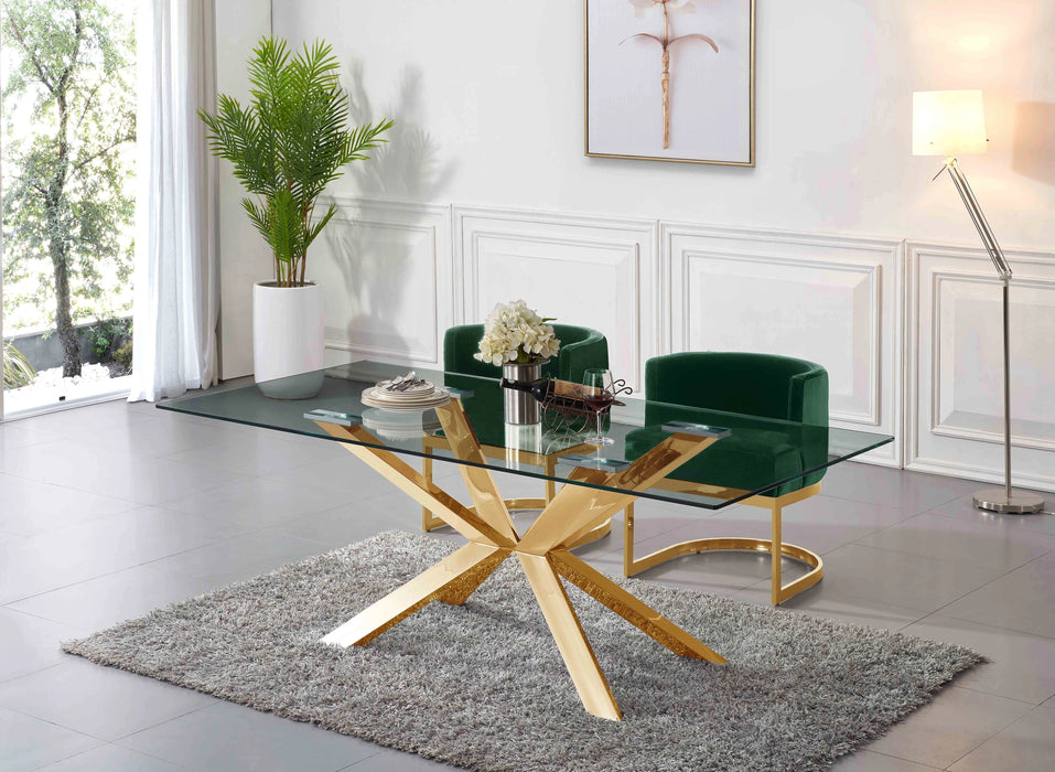 Gianna Green Velvet Dining Chair
