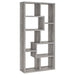 Theo 10-shelf Bookcase Grey Driftwood image