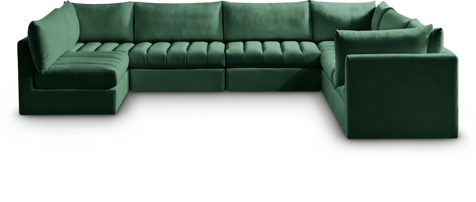 Jacob Green Velvet Modular Sectional