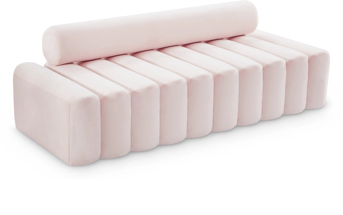 Melody Pink Velvet Sofa