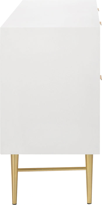 Modernist White Gloss Dresser