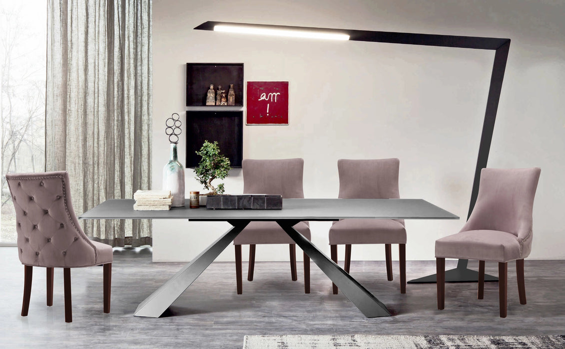 Hannah Pink Velvet Dining Chair