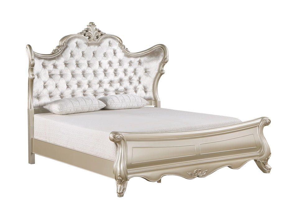MONIQUE California King WK PANEL SIDE RAILS-CHAMPAGNE