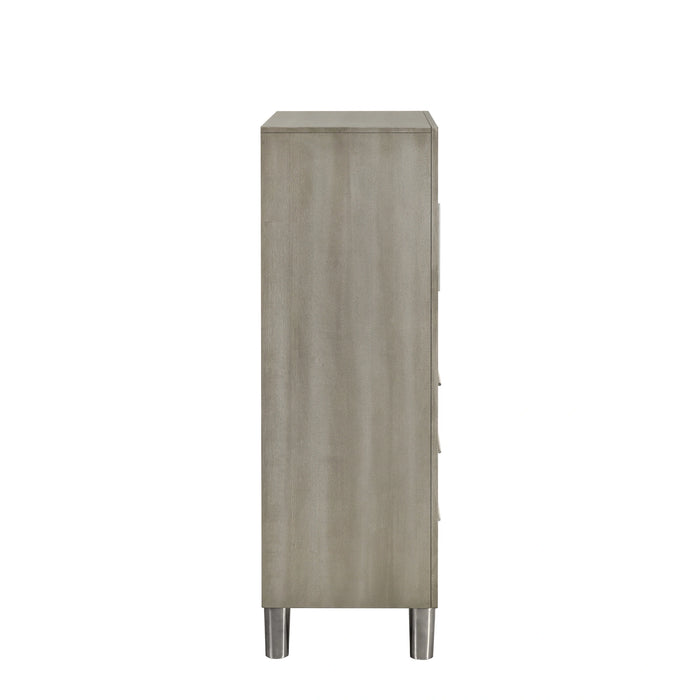 Lennox Door Chest With Led Light-Gray