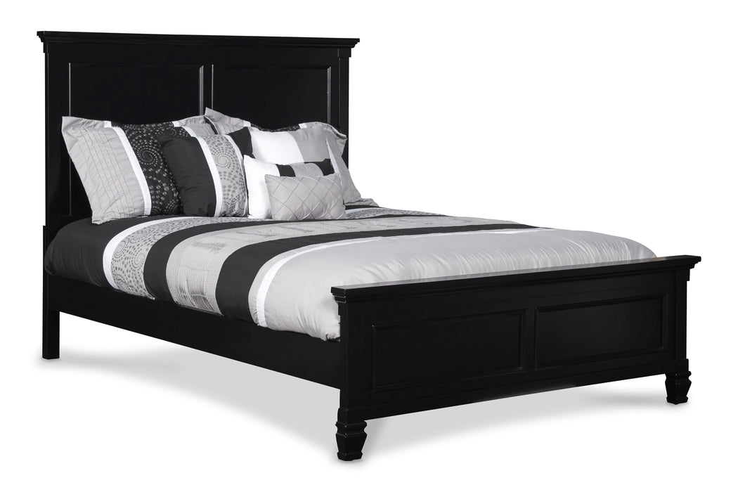TAMARACK Eastern King-California King EK/WK HEADBOARD, FOOTBOARD & SLATS- BLACK