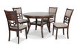Mitchell 5 Pc Dining Set-Brown Cherry